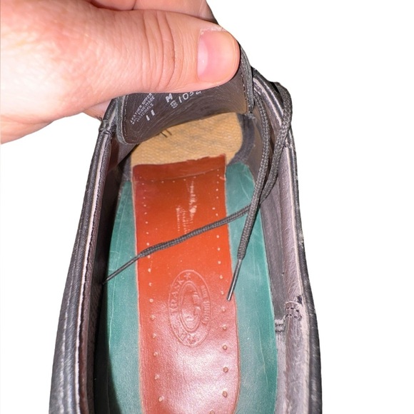 HS Trask Brown Authentic Bison Leather Oxford Dress Shoes 11 - Picture 5 of 14